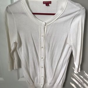 Cream 3/4 length sleeve cardigan
